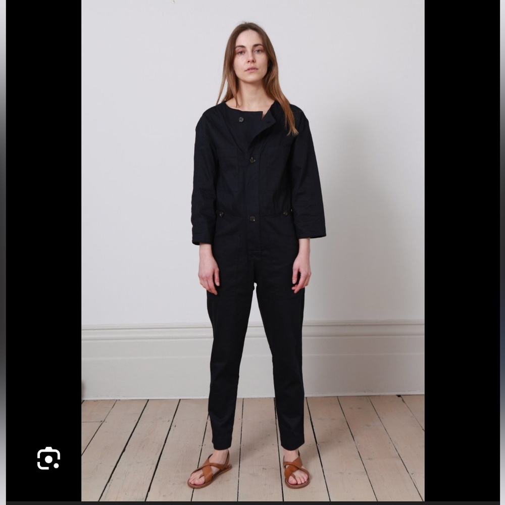 soeur Darius Navy dress pants Jumpsuit FR42 M 6-8